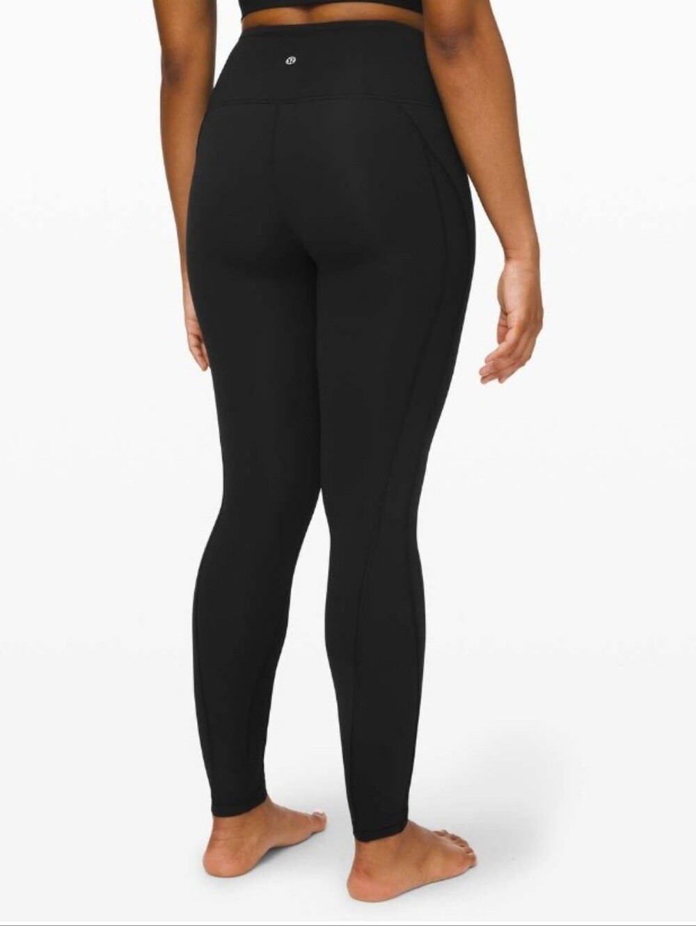 Lululemon Wunder Under High Rise Tight Ribbed 28" Black Leggings Size 4
